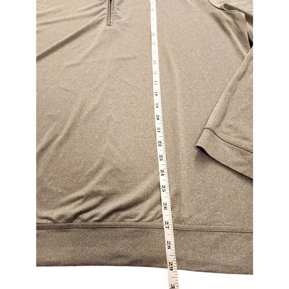 Johnnie-o Men's Large 1/4 zip lightweight Gray polyester performance Logo - Picture 4 of 9